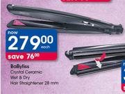 BaByliss Crystal Ceramic Wet & Dry Hair Straightener 28mm-Each