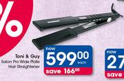 Tony & Guy Salon Pro Wide Plate Hair Straightener