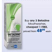 Betadine Mouthwashes-Each