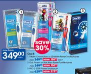 Oral B Vitality Cross-action Or 3D White Power Toothbrushes-Each