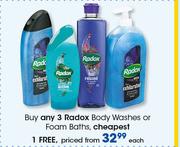 Radox Body Washes Or Foam Baths-Each