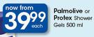 Palmolive Or Protex Shower Gels-500ml Each