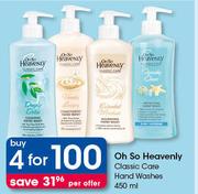 Oh So Heavenly Classic Care Hand Washes-4x450ml Per Offer