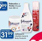 Johnson's Vita Rich Hand & Body Products-Each