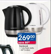 Kambrook 1.7Ltr 360 Degree Cordless Plastic Kettle-Each