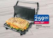 Safeway Cooltouch 2 Slice Panini Press-Each
