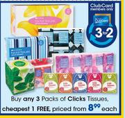 Clicks Tissues-Each