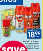 Mortein Naturgard Automatic Insect Control Systems, Refills & Sprays-Each