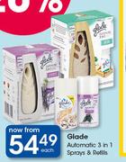 Glade Automatic 3 In 1 Sprays & Refills-Each