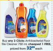 Clicks Anti Bacterial Floor Tile Cleaner-750ml Each