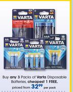 Varta Disposable Batteries-Per Pack