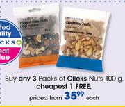 Clicks Nuts-100g Each