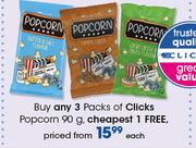Clicks Popcorn-90g Each