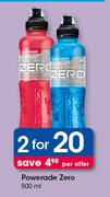 Powerade Zero-2 x 500ml
