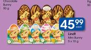 Lindt Mini Bunny-5 x 10g Each