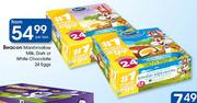 Beacon Marshmallow Milk, Dark Or White Chocolate 24 Eggs-Per Box