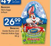 Beacon Easter Bunny & Friends Hollow Egg-84g Each