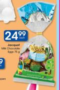 Jacquot Milk Chocolate Eggs-75g Each