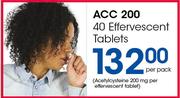 ACC 200 40 Effervescent Tablets-Per Pack