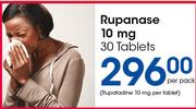 Rupanase 10mg 30 Tablets-Per Pack