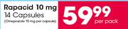 Rapacid 10mg 14 Capsules-Per Pack