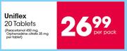 Uniflex 20 Tablets-Per Pack