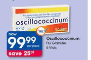 Oscillococcinum Flu Granules 6 Vials-Per Pack