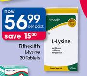 Fithealth L-Lysine 30 Tablets-Per Pack