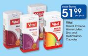 Vital Maxi B, Immune, Women, Men, Zinc And Multi Vitamin Capsules-Per Pack