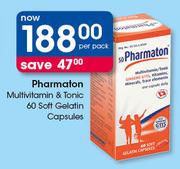 Pharmaton Multivitamin & Tonic Soft Gelatin Capsules-60's