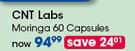 CNT Labs Moringa 60 Capsules-Per Pack