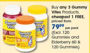 Gummy Vites Products(Excl.120 Gummies & Elderberry 60 & 120 Gummies)-Per Pack