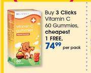 Clicks Vitamin C 60 Gummies-Per Pack