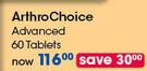 Arthro Choice Advanced 60 Tablets-Per Pack