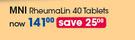 MNI Reheumalin 40 Tablets-Per pack
