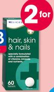 Clicks Advanced Hair, Skin & Nails 60 Tablets-For 2