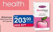 Bioharmony MenoClove Plus 60 Capsules-Per Pack