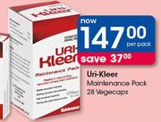 Uri-Kleer Maintenance Pack 28 Vegecaps-Per Pack
