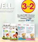 GNC Milestone Baby Or Kids Supplements-Each