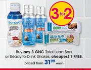 GNC Total Lean Bars Or Ready To Drink Shakes-Each