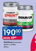 Nutritech Endurade Sprint Or 2HRS Plus-600g Each