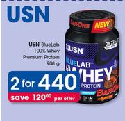 USN BlueLab 100% Whey Premium Protein-2x908g Per Offer