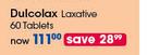 Dulcolax Laxative 60 Tablets-Per Pack