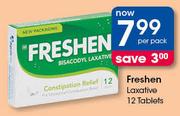 Freshen Laxative 12 Tablets-Per Pack