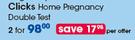  Clicks Home Pregnancy Double Test-For 2