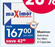 Maximor Advance For Men 4 Capsules-Per Pack