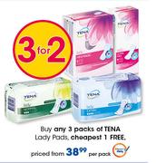  Tena Lady Pads-Per Pack
