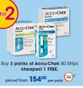 Accu Chek 50 Strips-Per Pack