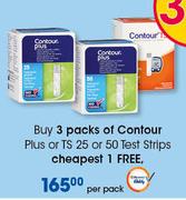 Contour Plus Or TS 25 Or 50 Test Strips-Per Pack