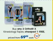 Orthofit X Kineslology Tapes-Each